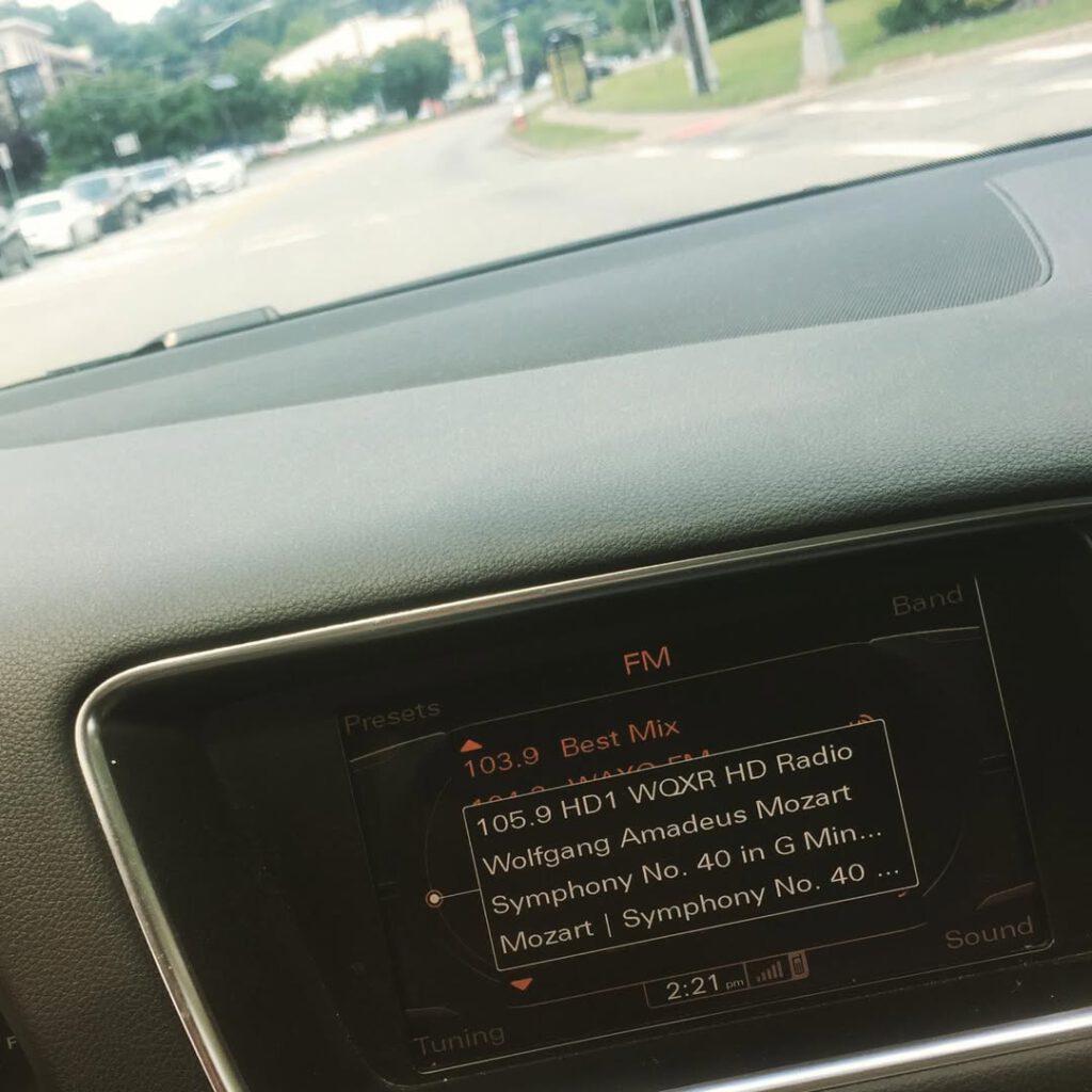 En voiture, j’entends à la radio la symphonie 4… - Antoine Vigne