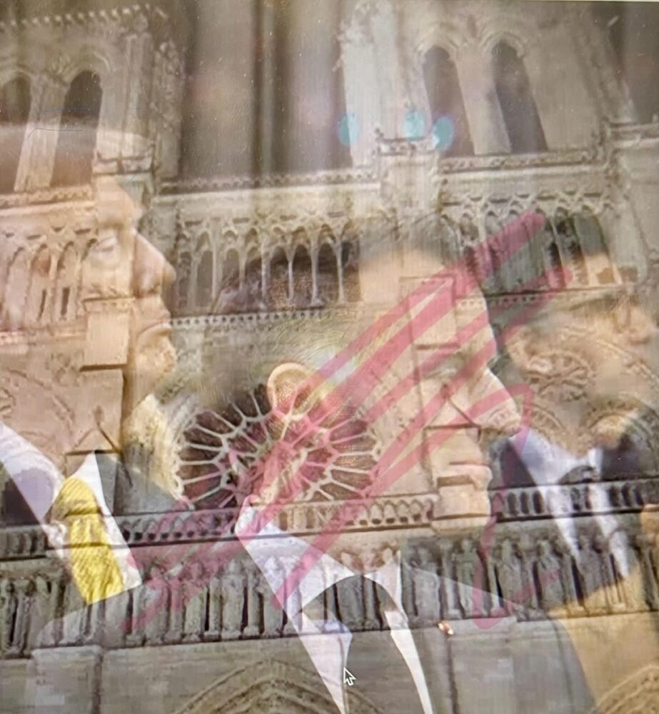 Trump à côté de Macron à Notre Dame… toutes … - Antoine Vigne