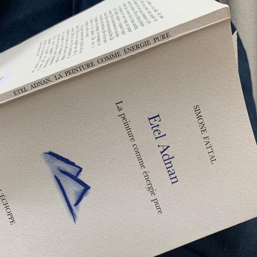 A propos d’Etel Adnan, Simone Fattal dit qu’el… - Antoine Vigne