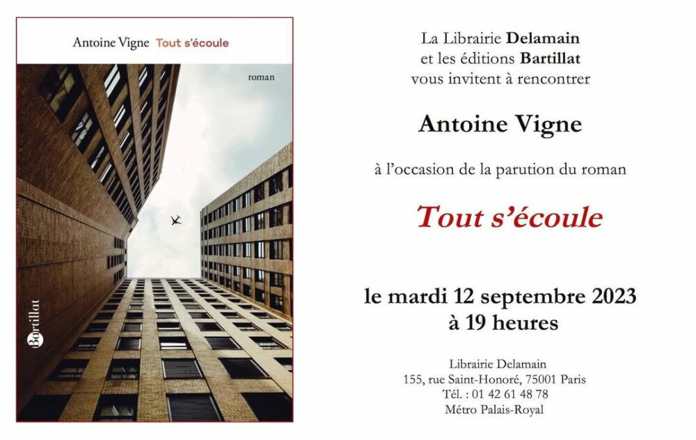 Heureux de vous rappeler que je serai à la librai… - Antoine Vigne