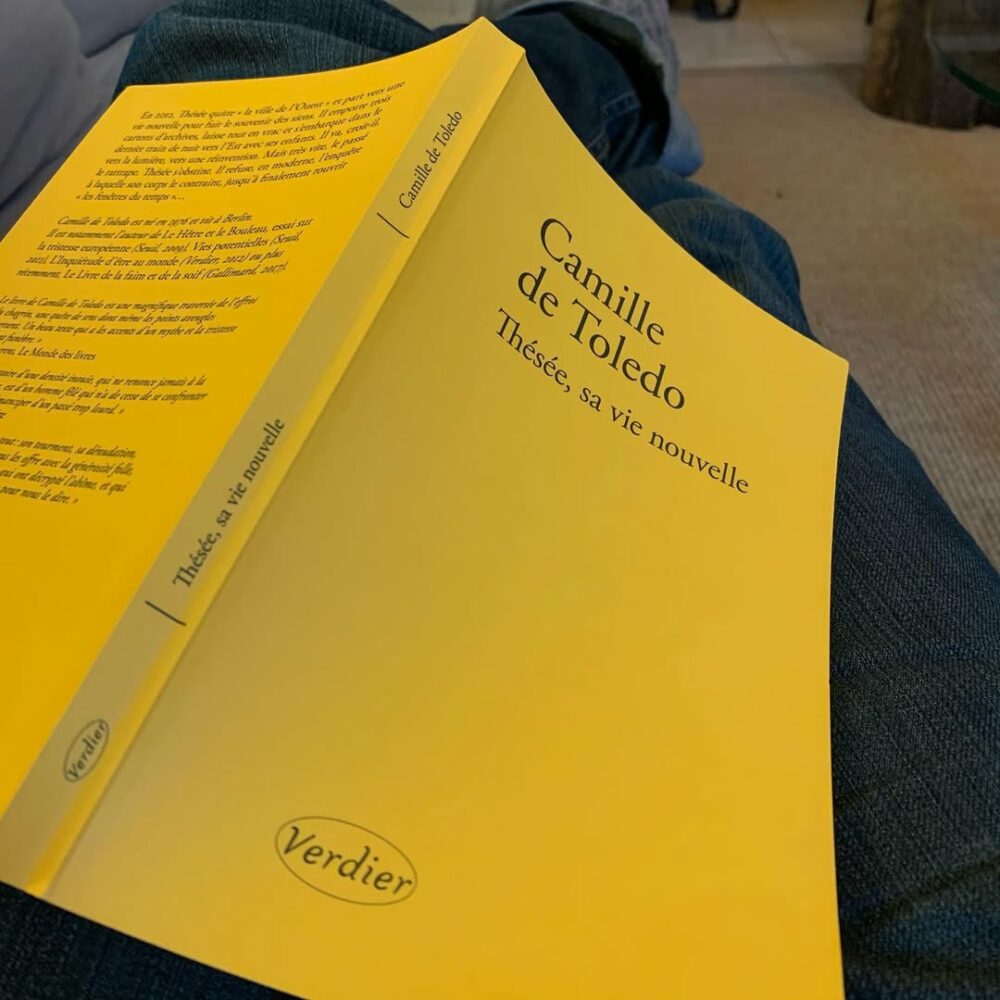 Une couverture jaune, un nom, un titre, des mots e… - Antoine Vigne