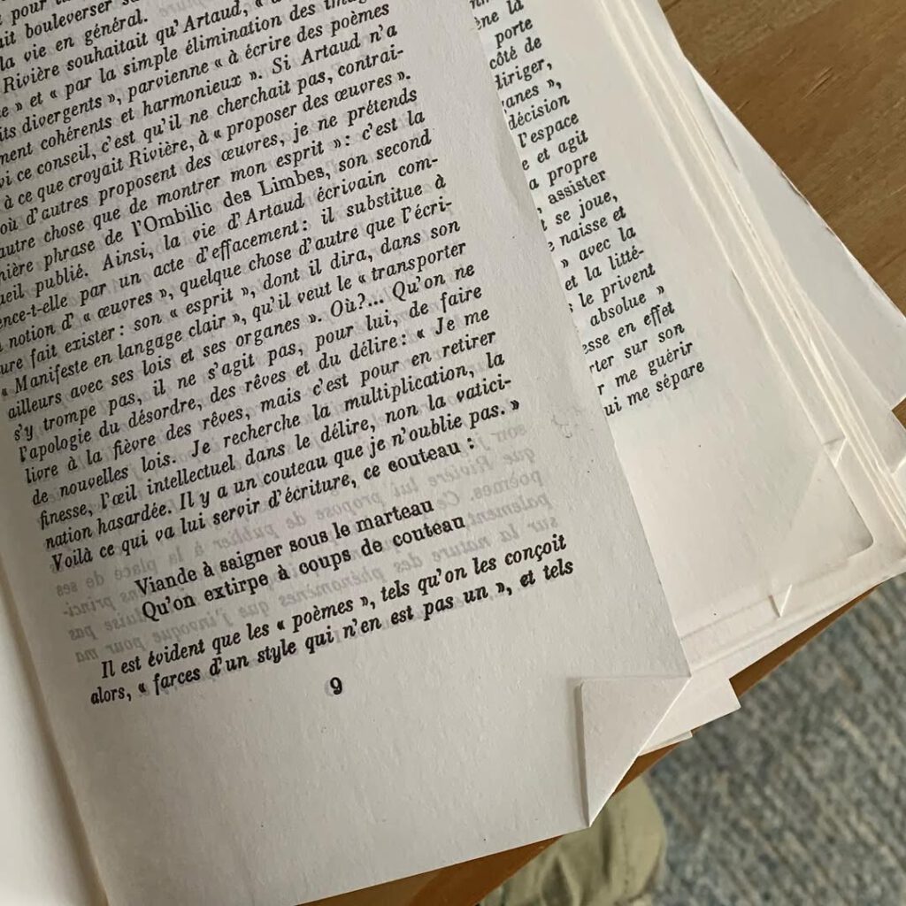 Les pages d’Artaud qui se détachent, mauvaise r… - Antoine Vigne