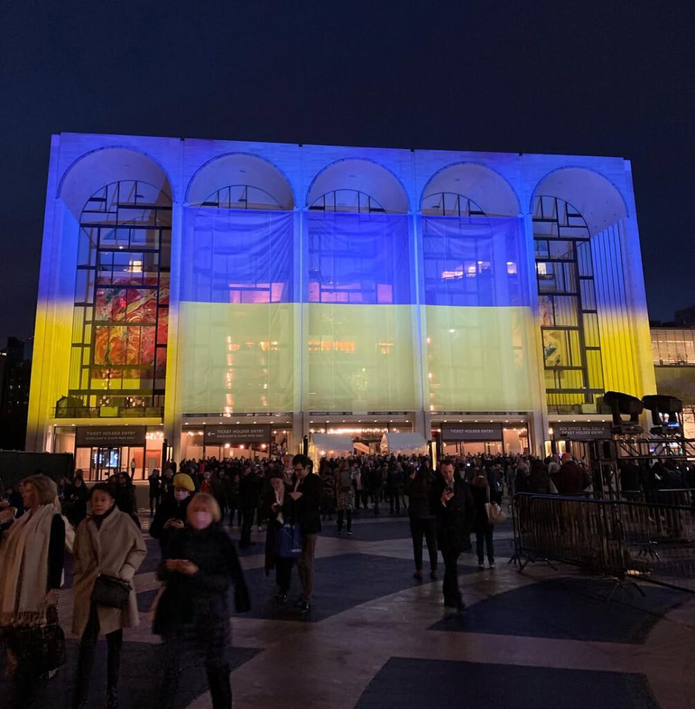 Le concert pour l’Ukraine au Met Opera hier soir… - Antoine Vigne