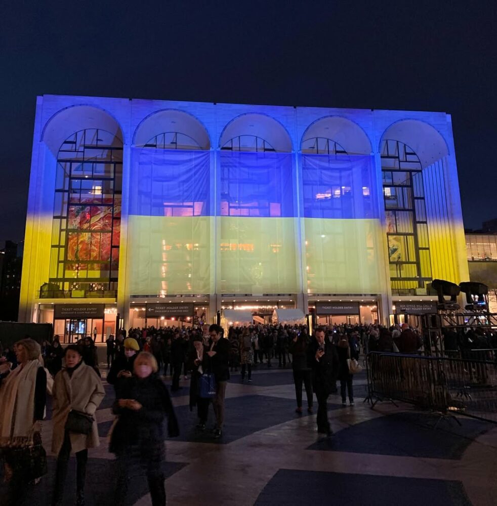Le concert pour l’Ukraine au Met Opera hier soir… - Antoine Vigne