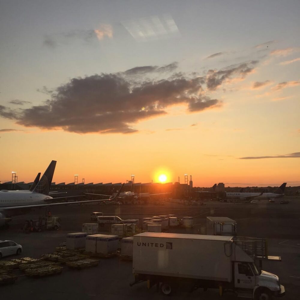 Airport sunset #backtofrance #summer… - Antoine Vigne
