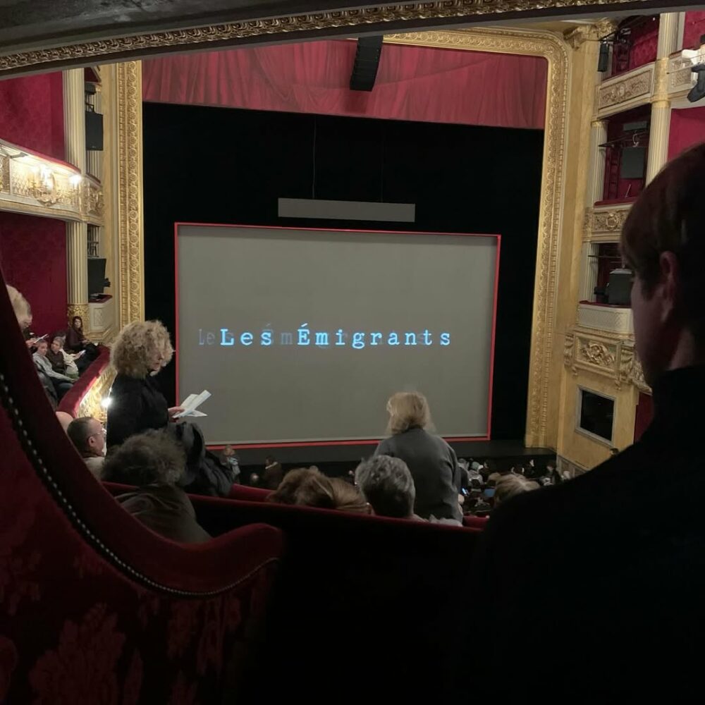 Les Émigrants de Sebald hier soir à l’Odéon a… - Antoine Vigne