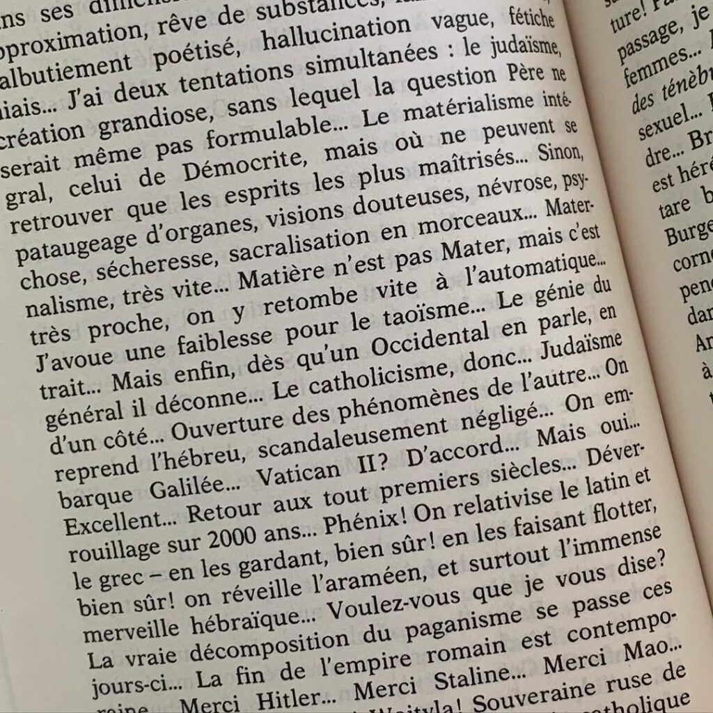 Que dire de Sollers? Rien peut être sinon que je … - Antoine Vigne