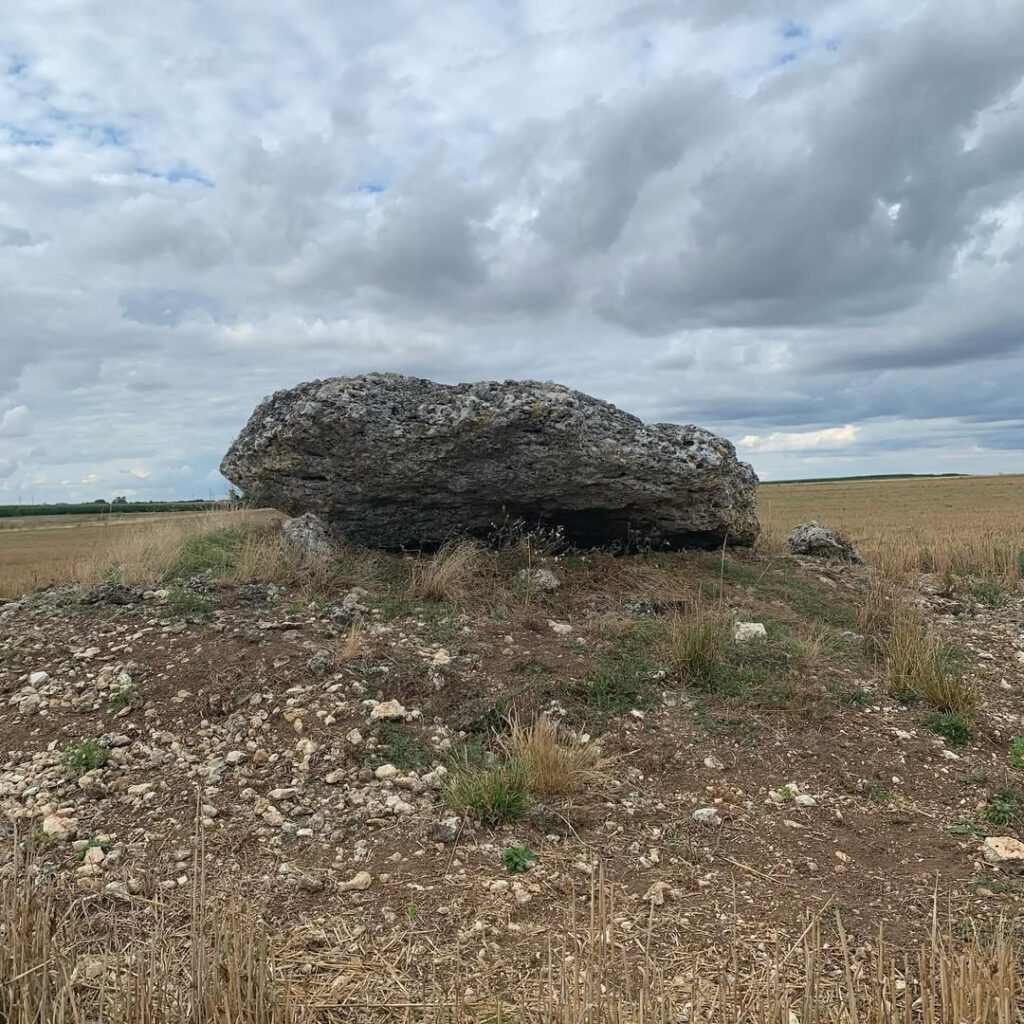 Un dolmen dans les champs de Tavers, la lumière q… - Antoine Vigne