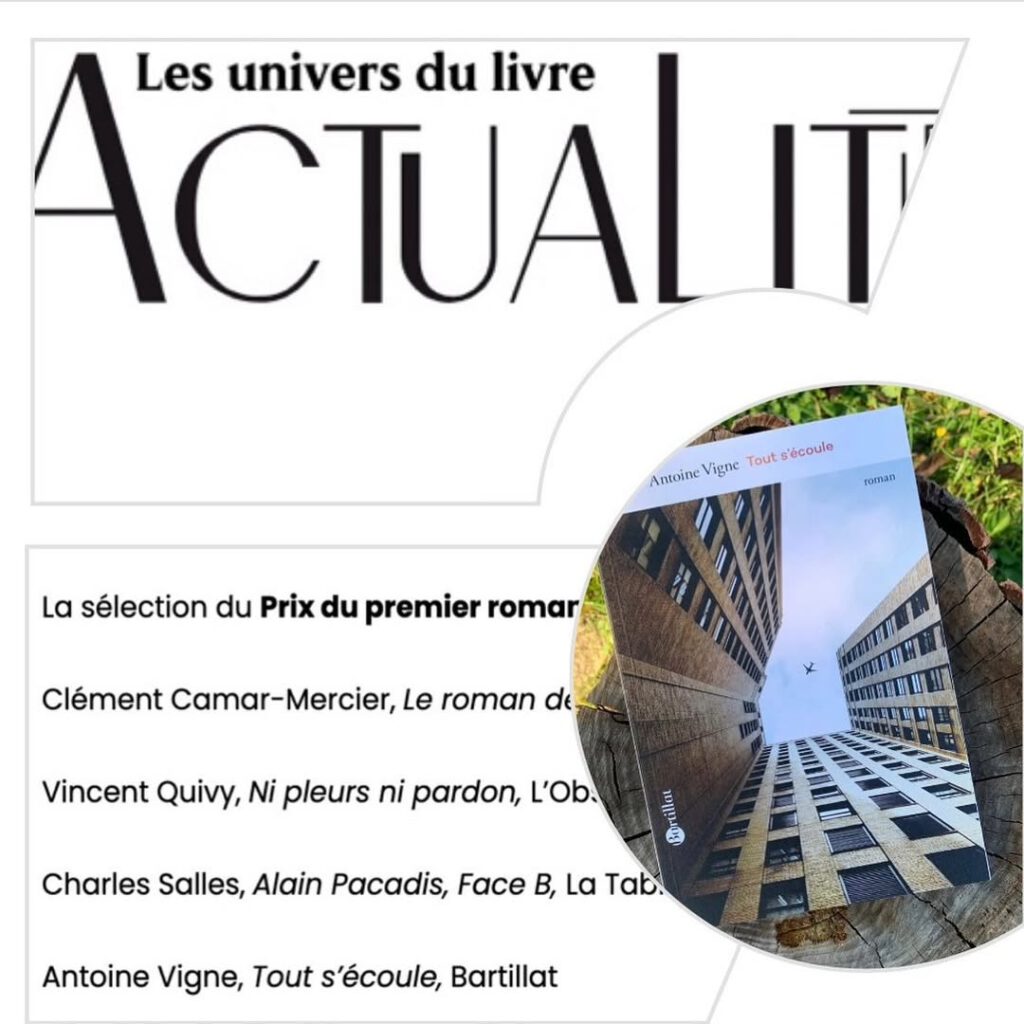 Et on continue : deuxième sélection du prix du p… - Antoine Vigne