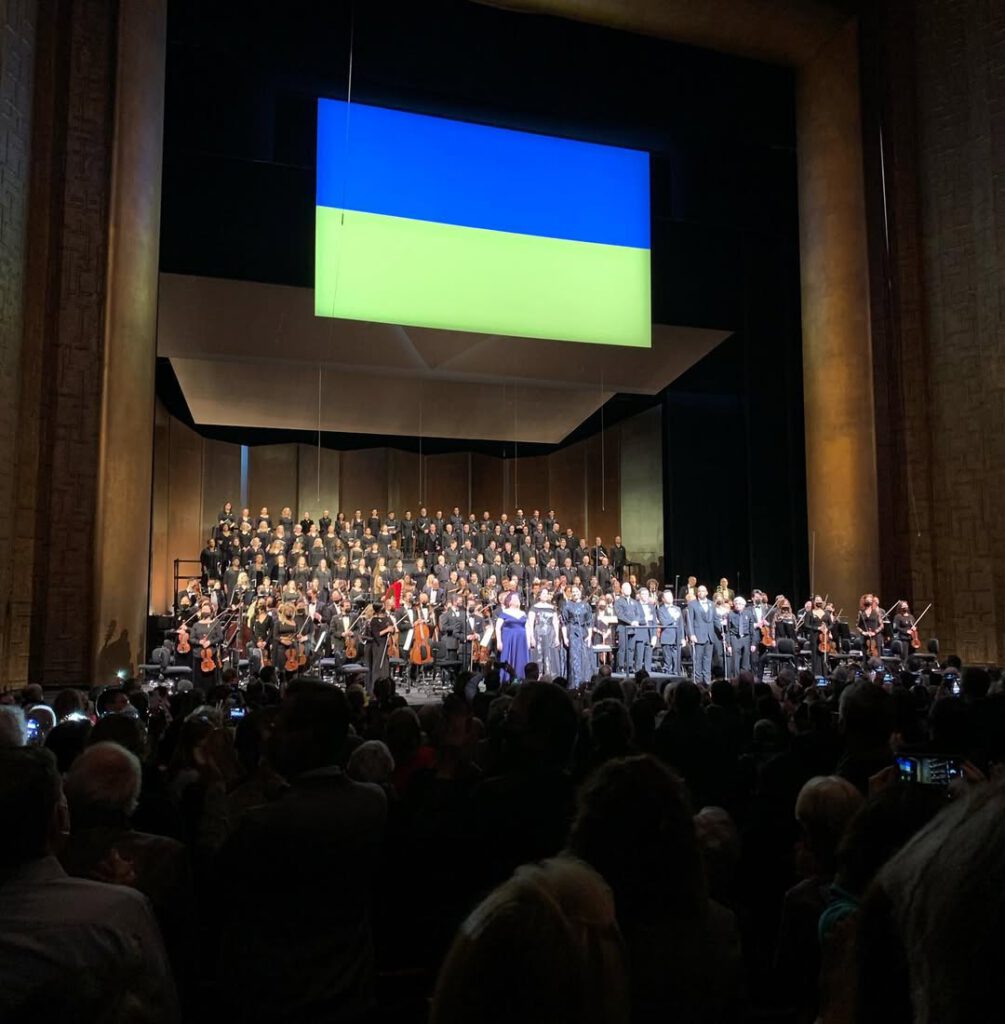 Le concert pour l’Ukraine au Met Opera hier soir… - Antoine Vigne