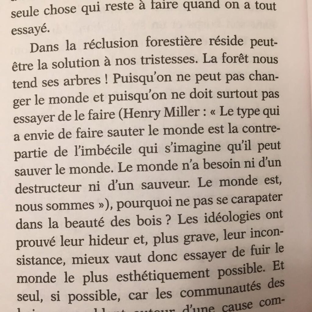 Je lis Sylvain Tesson dans l’avion qui me ramèn… - Antoine Vigne