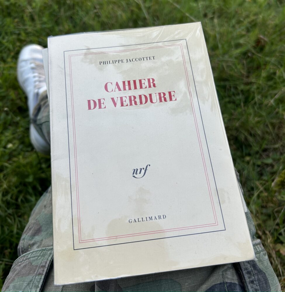 Entendre dans le Cahier de verdure - Antoine Vigne